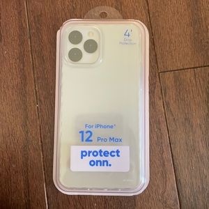 Protect onn 12 Pro Max iPhone Clear Phone Case NWT